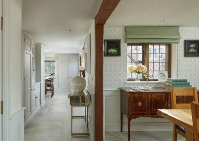 East Sussex country home professionally staged home by Beau Property Home Staging. Show home dining and hallway staged