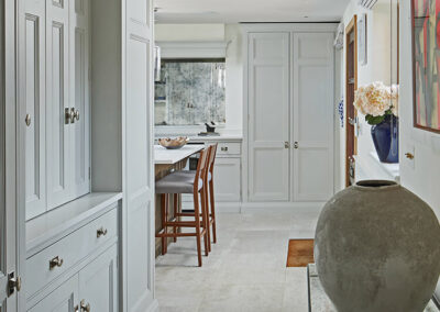 East Sussex country home professionally staged home by Beau Property Home Staging. Show home hallway to staged kitchen