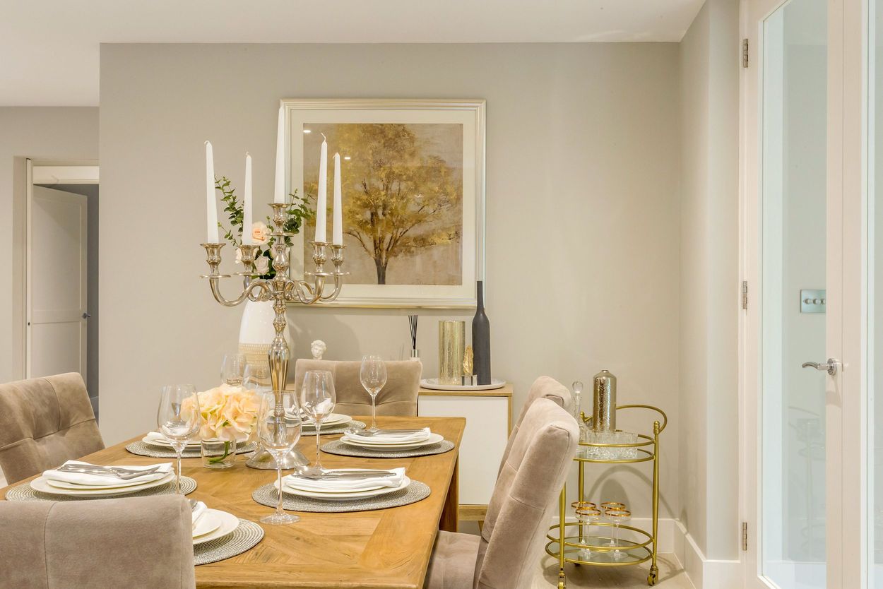 Professionally staged home by Beau Property Home Staging. Show home dining area