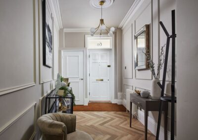 Professionally staged home by Beau Property Home Staging. Show home hallway