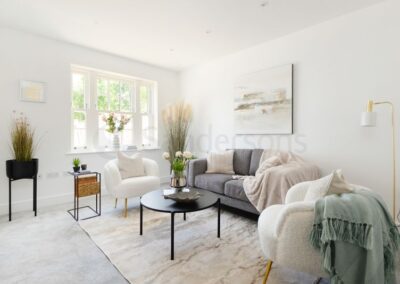 Professionally staged home by Beau Property Home Staging. Show home lounge