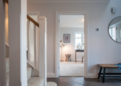 Professionally staged home by Beau Property Home Staging. Show home hallway