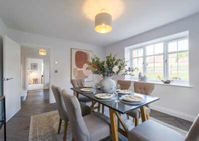 Professionally staged home by Beau Property Home Staging. Show home dining area