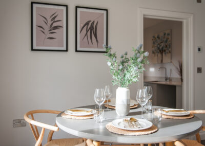 Professionally staged home by Beau Property Home Staging. Show home dining area