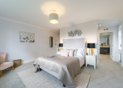 Professionally staged home by Beau Property Home Staging. Show home bedroom