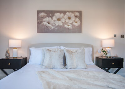 Professionally staged home by Beau Property Home Staging. Show home bedroom
