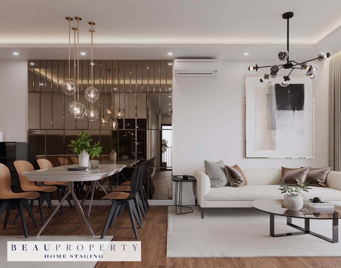 Explore 2024 property staging and interior design trends. Learn about colour schemes, sustainable staging, minimalist design, technology integration, and natural textures to enhance property appeal and value.