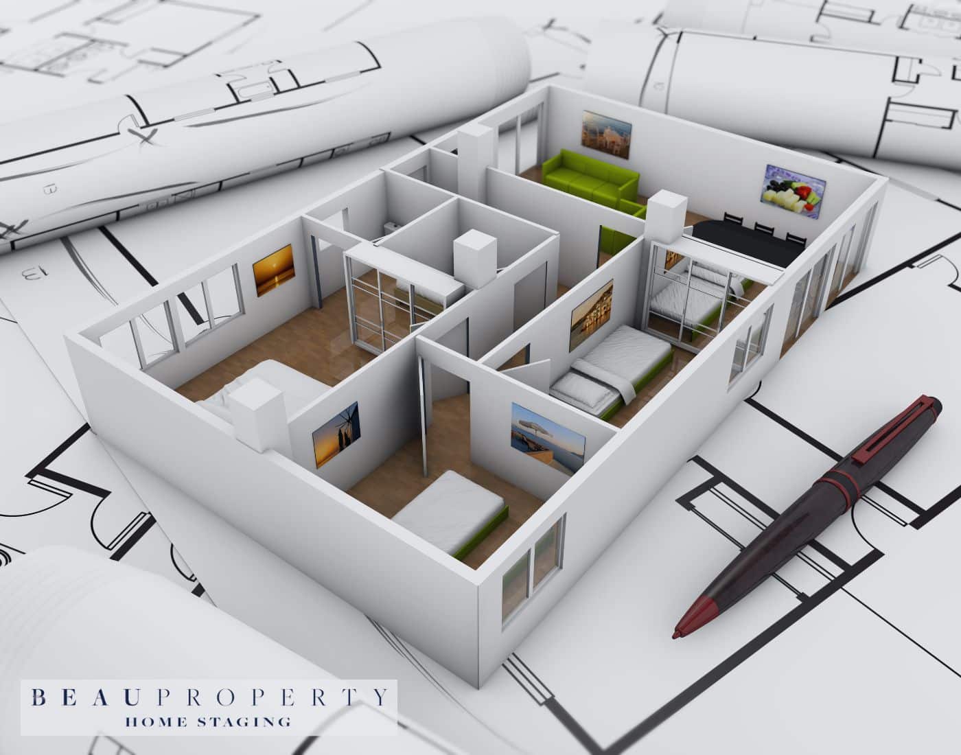 Explore 2024 property staging and interior design trends. Learn about colour schemes, sustainable staging, minimalist design, technology integration, and natural textures to enhance property appeal and value.